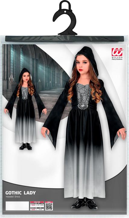 Produktbild Widmann Kostüm Gothic Girl für Mädchen (122, 128)