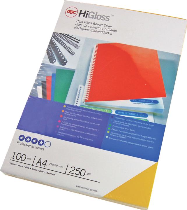 Produktbild GBC HiGloss Umschlagmaterial blau/weiss