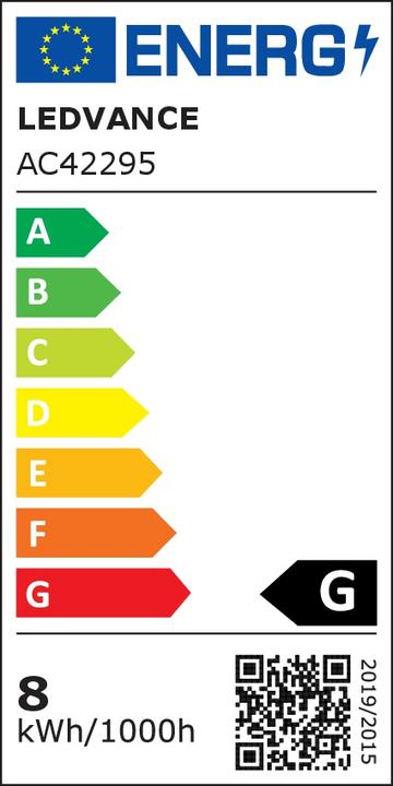 Energie-Label Ledvance gold / messing (E27, 8 W, 650 lm, 1 x, G)