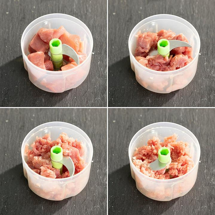 Productafbeelding InnovaGoods Draadloze minihakmolen - draagbaar (250 ml, 40 W)