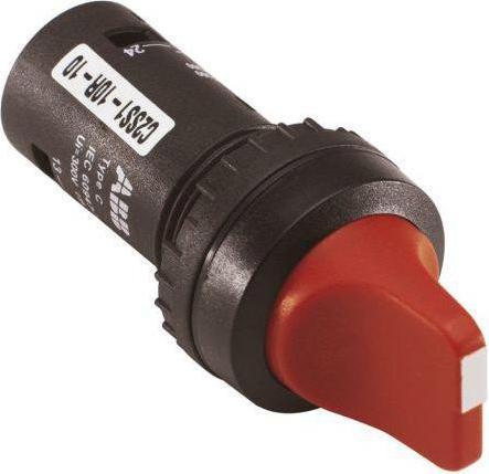 Actual product image ABB Selector switch 2S black