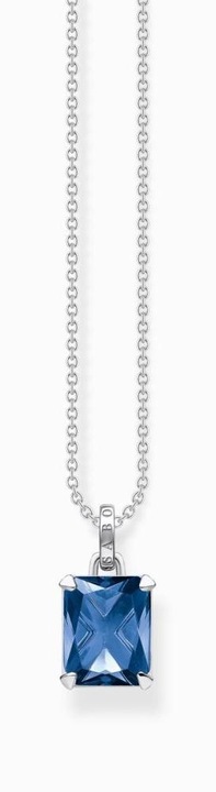 Produktbild Thomas Sabo Kette blauer Stein (925er Silber, 40 - 45 cm)