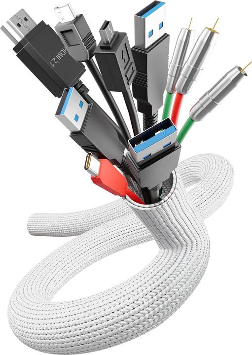 Actual product image Label-the-cable Cable organiser white 1 piece (LTC 5120) (Cable conduit, 200 cm)