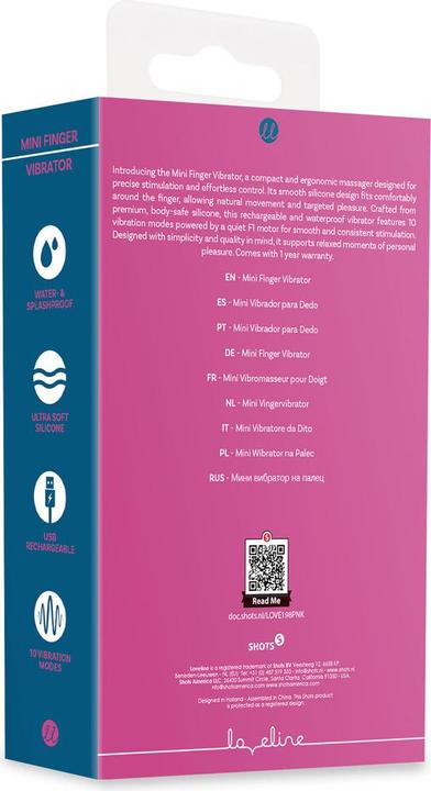 Produktbild Loveline Mini Finger Vibrator - Pink