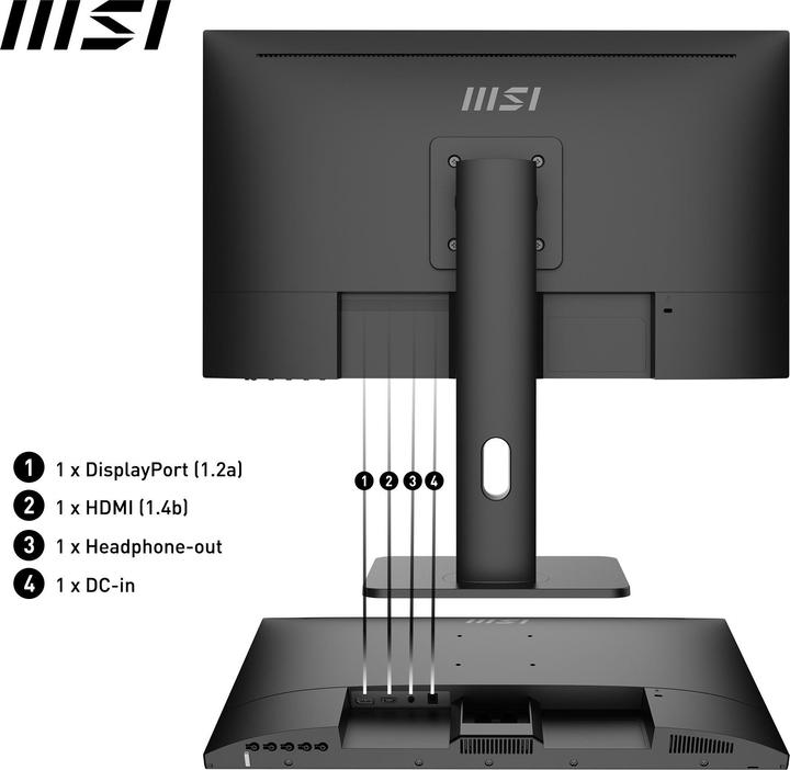 Produktbild MSI PRO MP243XPDE (1920 x 1080 Pixel, 23.80")