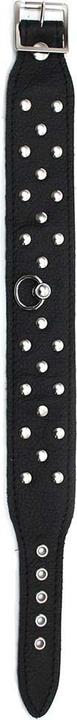 Actual product image Rimba Leather collar with studs