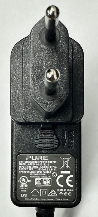 Actual product image Pure Power supply unit plug C-D4 (Web radio)