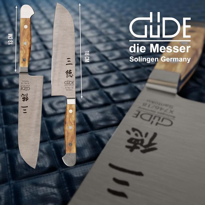 Produktbild Güde Solingen Alpha Santoku 18 cm Olive (18 cm)