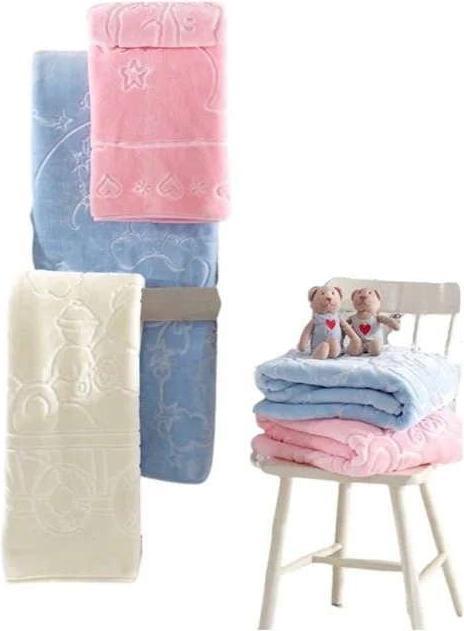 Image du produit Cotton Box Couverture de bébé Emboss (120 x 100 cm)