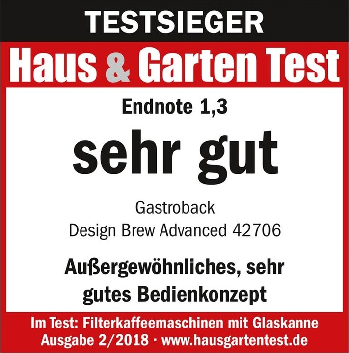 Image du produit Gastroback Cafetières à filtre