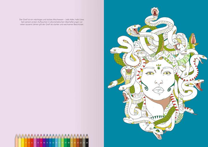 Produktbild Ravensburger Malen nach Zahlen Fabelwesen - 32 Motive - 24 Farben - Malbuch mit nummerierten