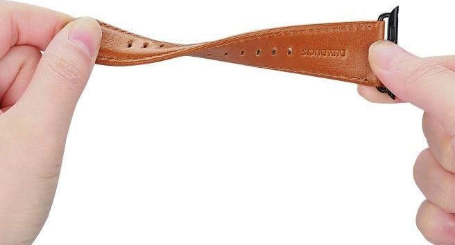 Actual product image Dux Ducis Business Series Genuine Leather Replacement Strap (40 mm, 38 mm, 41 mm, Genuine leather, Apple Watch Series 2, Apple Watch Series 3, Apple Watch Series 1, Apple Watch Series 4, Apple Watch Series 5, Apple Watch Series 6, Apple Watch Series 7, Apple Watch Series 8, Apple Watch Series 9, Apple Watch SE)