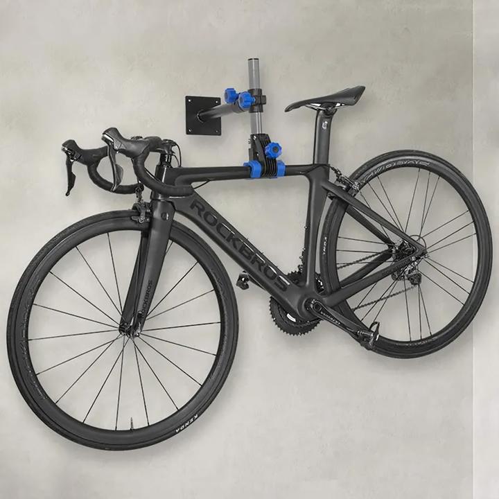 Actual product image Rockbros MP-01 tabletop service stand for bicycles with knobs - black