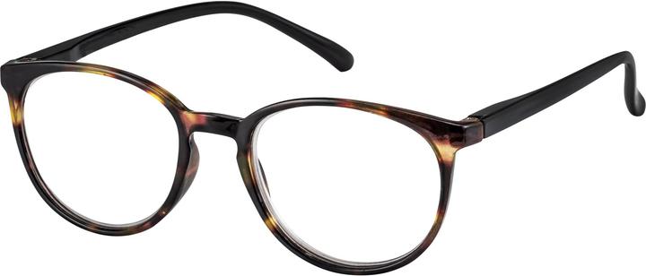 Trisa Lesebrille Shiny Schwarz/Tortoise +1,5