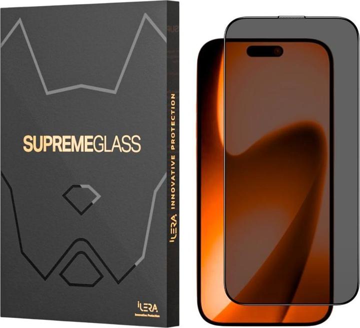 Actual product image iLera Protective glass DeLuxe Incognito Glass for iPhone 17 Pro Max (1 pcs., Apple iPhone 17 Pro Max)