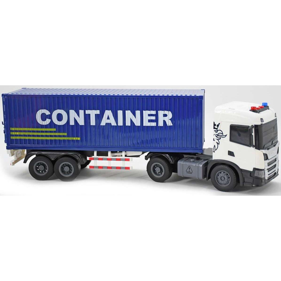 Toymax SCANIA lastbil m/container, lys & lyd, 41x9,5x14cm