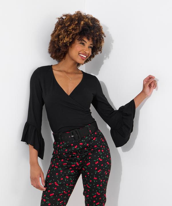 Produktbild Joe Browns Wrap Front Frill Sleeve Top (44)