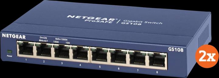 Produktbild Netgear GS108 Duo Pack (8 Ports)