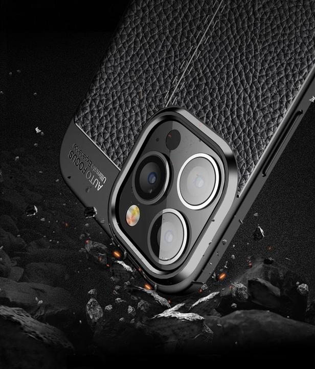 Produktbild Screenguard Apple iPhone 15 Pro Max Hülle Leather Design TPU Cover (Apple iPhone 15 Pro Max)