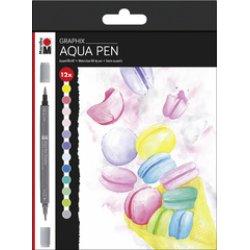 Marabu Pinselstift Aqua Pen Graphix ICE ICE BABY, 12er Etui (12x)
