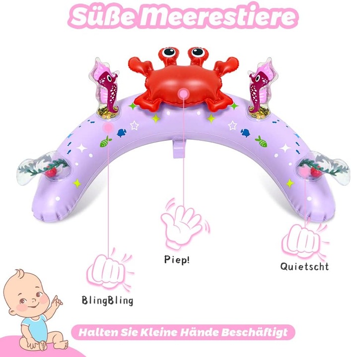 Actual product image Activity Board Swim ring baby UPF50+