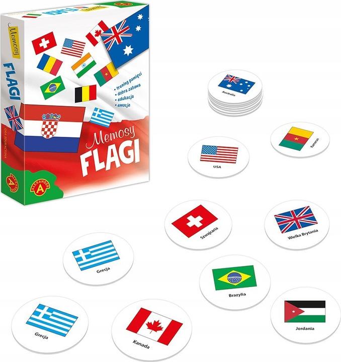 Produktbild Alexander Memosy Flagi ALEX (Polnisch, 2 - 4 Spieler)
