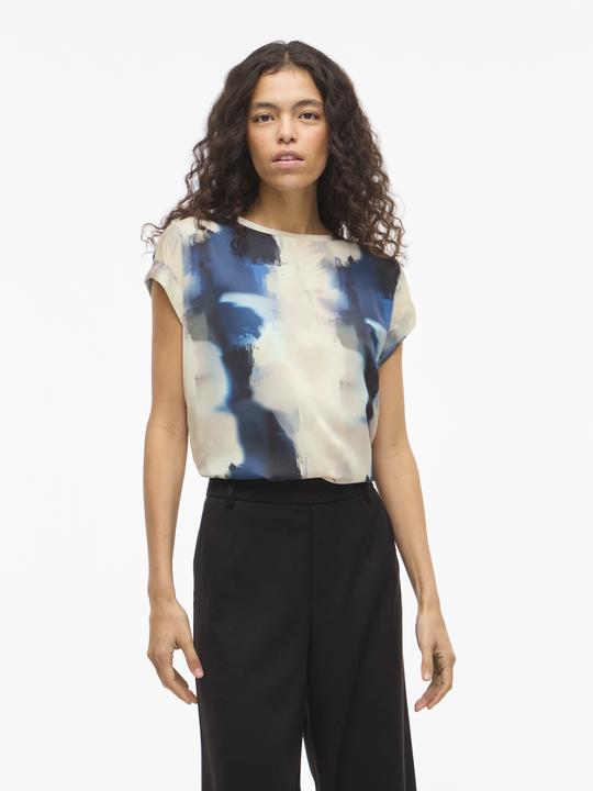 Immagine prodotto Vila VIELLETTE Rundhals Oberteil mit kurzen Ärmeln (40)