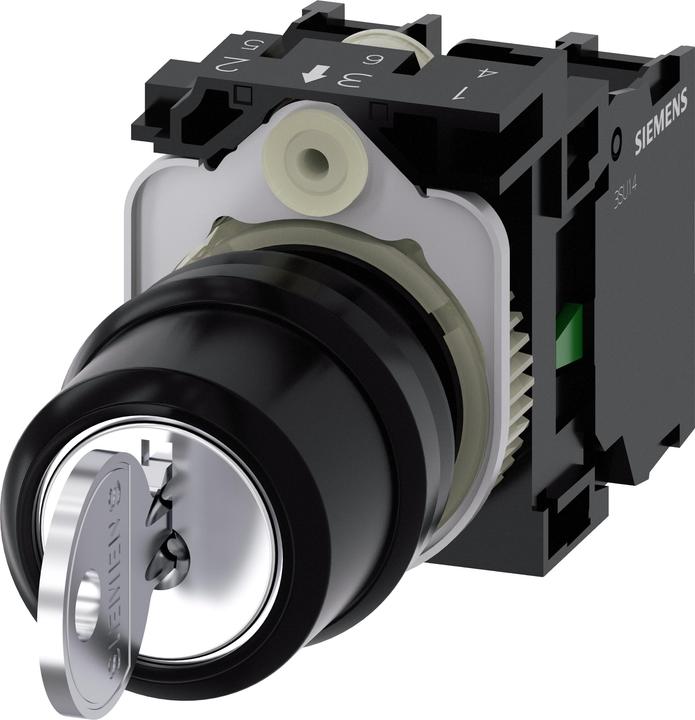 Actual product image Siemens Key Switch switch 22mm lock SB30 I-O-II