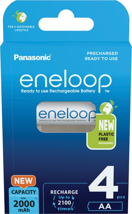 Produktbild Panasonic Eneloop (4 Stk., AA, 2000 mAh)