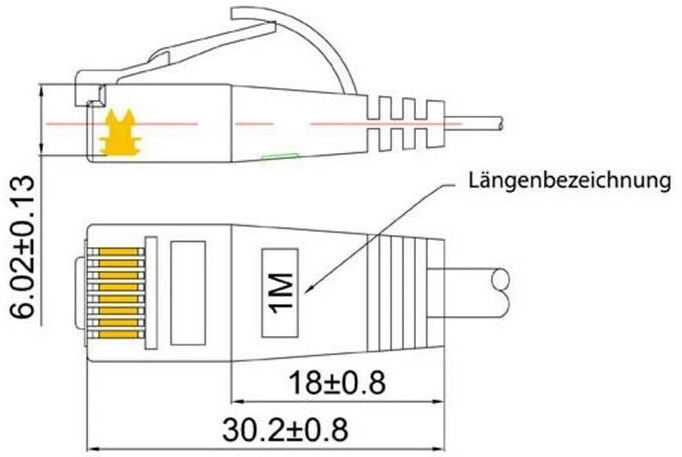 Productafbeelding Wirewin Netwerkkabel (U/UTP, CAT6, 0.50 m)