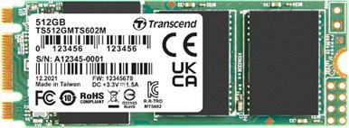 Image du produit Transcend SSD 512GB M.2 MTS602M (M.2 2260) MLC, SATA3 (512 Go, M.2 2260)