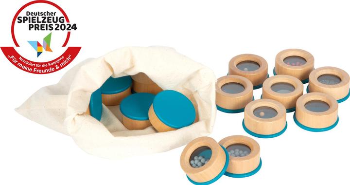 Actual product image small foot Sensory listening memory game made of wood (German)