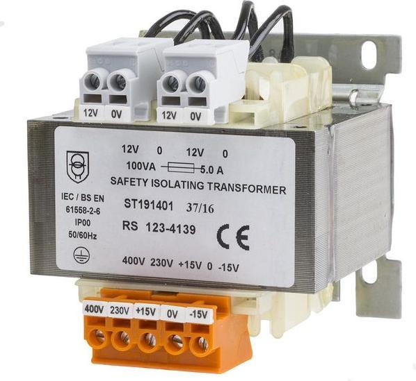 Immagine prodotto RS PRO 100VA Panel Isolation Transformer 2x12V