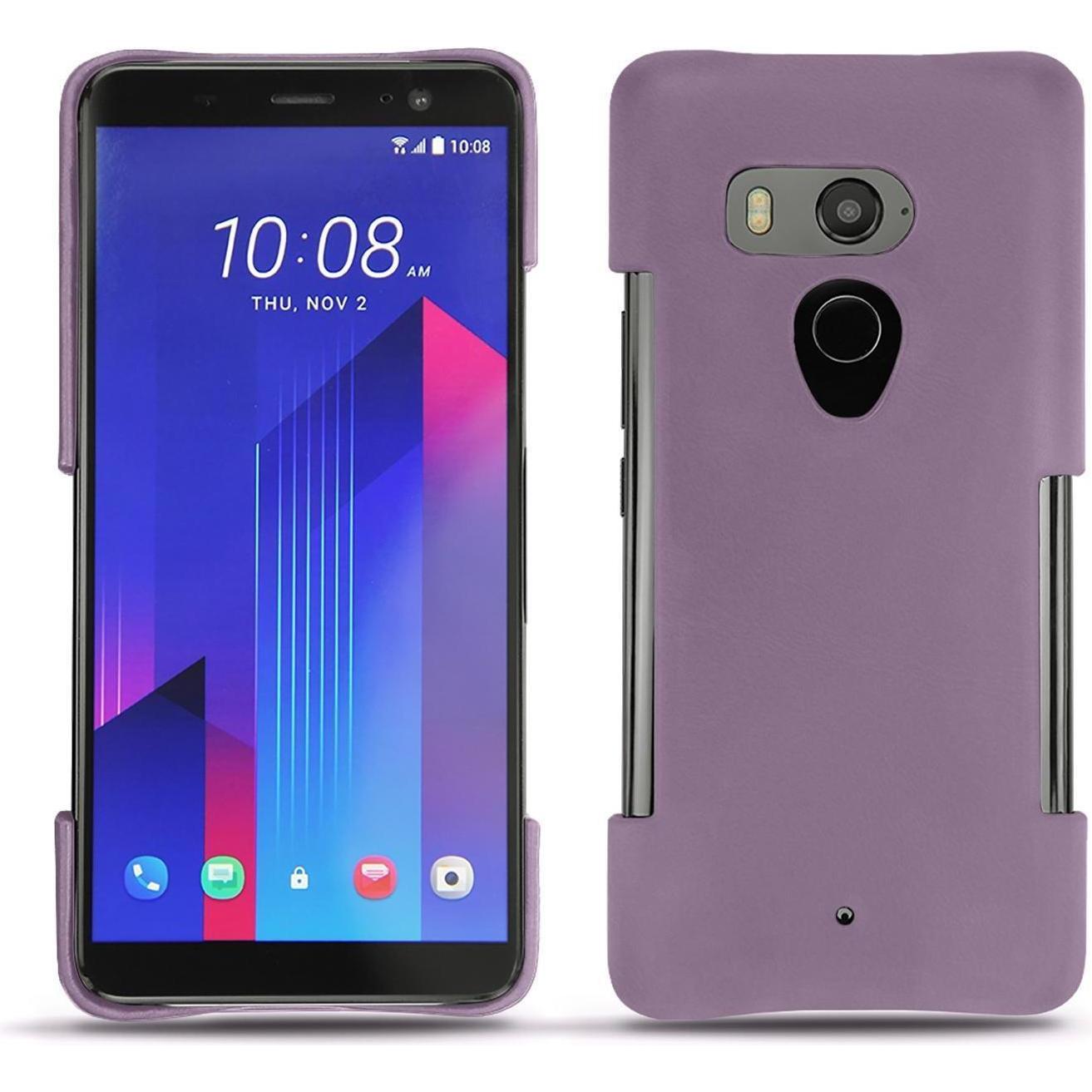 Noreve Lederschutzhülle (HTC U11+), Smartphone Hülle, Violett
