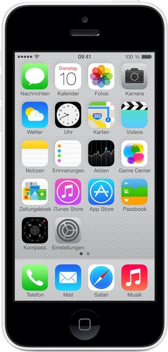 Actual product image Apple iPhone 5C (32 GB, White, 4", 8 Mpx, 4G)