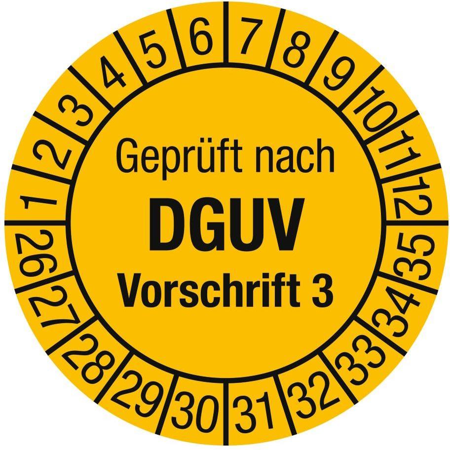 Moedel Mehrjahresprüfplakette Ø 30 mm Jahr 2026 - 2035 Folie (106728)