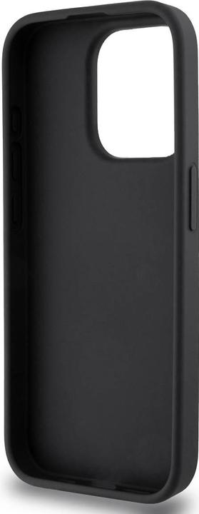 Actual product image DKNY PU Leather Repeat Pattern Card Pocket Case for iPhone 15 Pro Black (Apple iPhone 15 Pro)