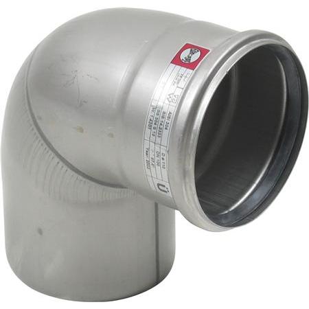 Blücher, Zubehör Sanitärinstallation, bøjning 50mm 87,5 grader syrefast rustfri