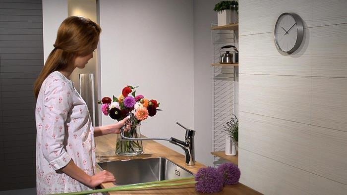 Produktbild hansgrohe Talis M52 Einhebel-Küchenarmatur 170, Ausziehbrause, 2 Strahlarten