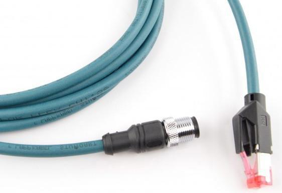 Actual product image Datalogic CAB-ETH-M03 M12-IP67 3m Blue Network Cable