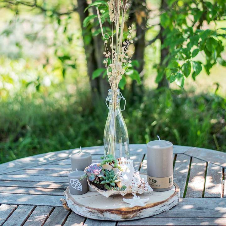 Actual product image Viana Deko-Flasche Glas Vase 2St