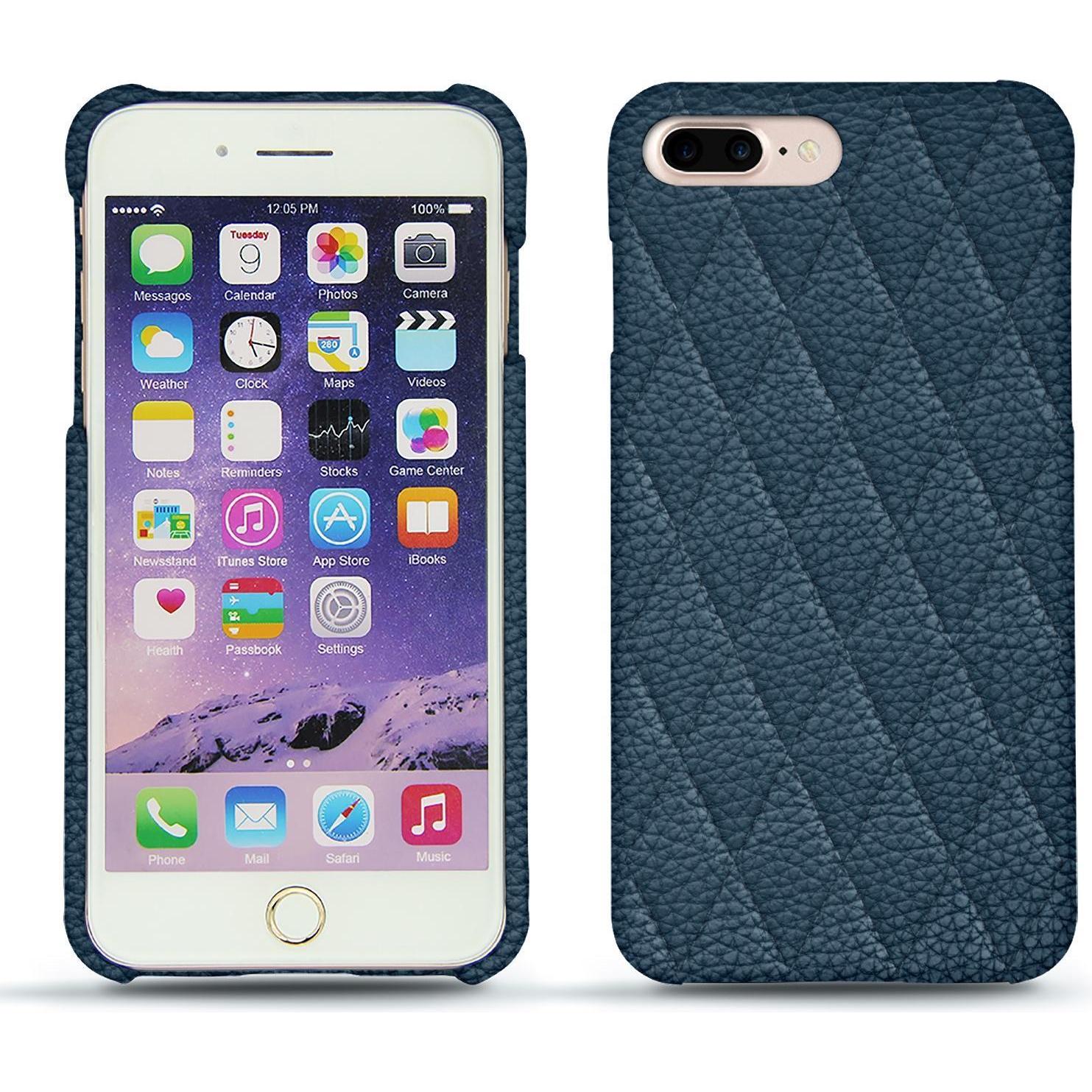 Noreve Lederschutzhülle (Apple iPhone 7 Plus), Smartphone Hülle, Blau