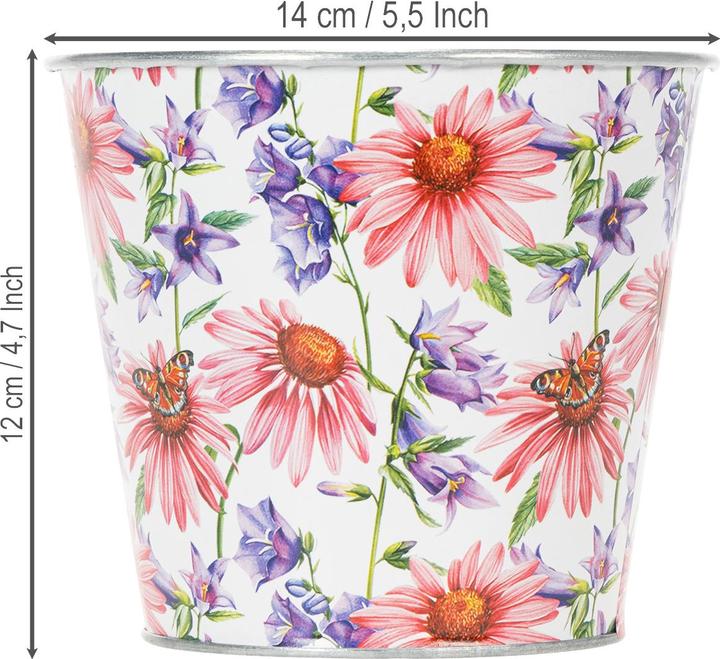 Produktbild Viana Blumentopf Übertopf Metall (14 x 14 x 12.50 cm)