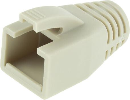 Actual product image ACT RJ45 grey boot for 7.0 mm cable. colour: Grey Cable boot rj45 7.0mm grey