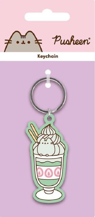 Actual product image Pusheen Matcha PVC Keyring