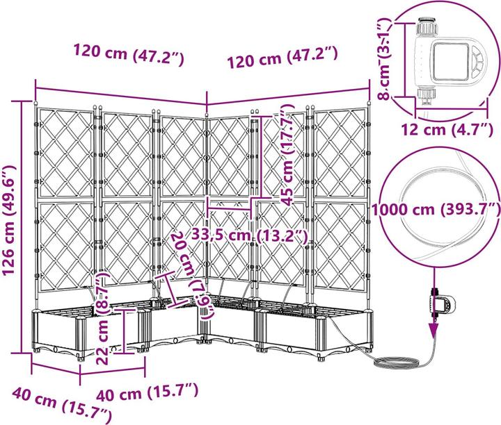Produktbild vidaXL Garten-Pflanzgefäss