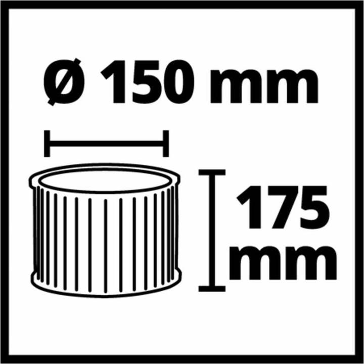 Immagine prodotto Einhell Nass-Trockensauger-Zubehör Faltenfilter für Staubklasse L 2351126