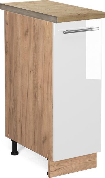 Goldkraft Eiche, Weiss Hochglanz