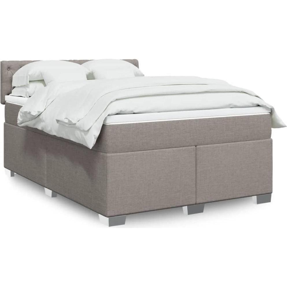 Thumbnail - VidaXL, Bett, Bo x springbett mit Matratze 140 x 190 cm Stoff (140 x 190 cm)