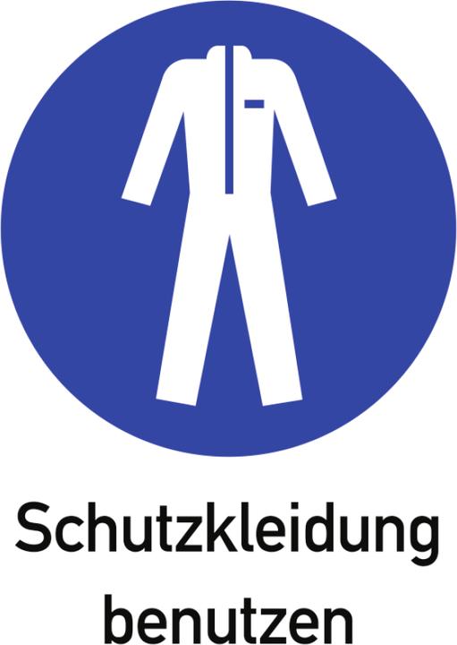 Immagine prodotto Moravia Cartello obbligatorio Utilizzare indumenti protettivi Plastica, 210x297 mm